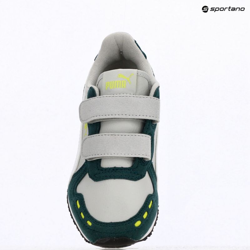 Juniorské boty  PUMA Cabana Racer SL 20 V PS coollightgray/pumawhite/darkmyrtle/limesmash 9