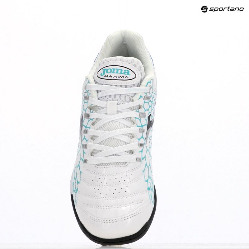 Pánské kopačky Joma Maxima TF white/turquoise 9