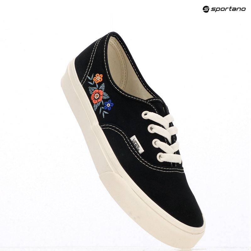 Boty Vans Authentic black floral 9