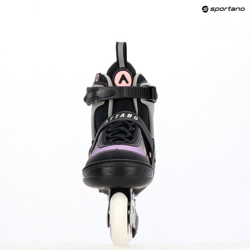 Dětské kolečkové brusle nastavitelné ATTABO Bladeroll black/violet 17