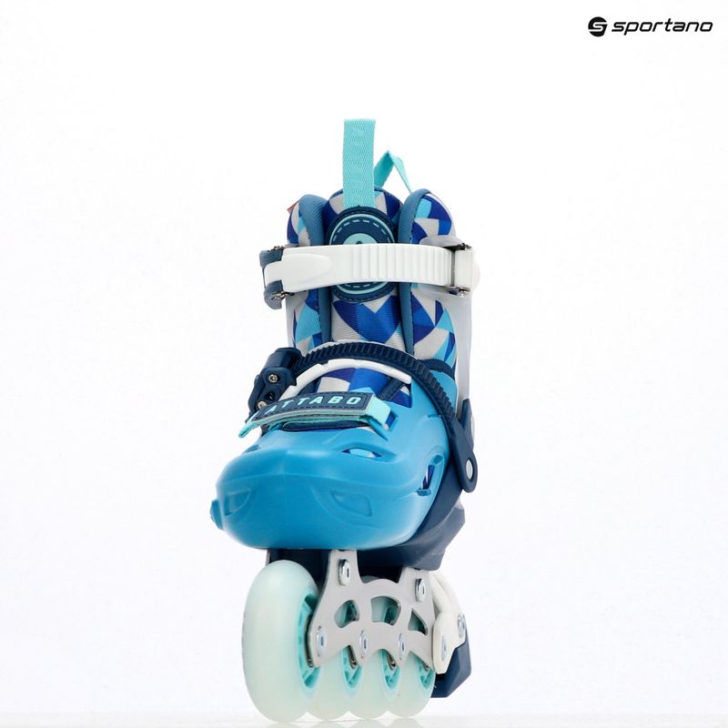 Dětské kolečkové brusle nastavitelné ATTABO Flashled blue 19