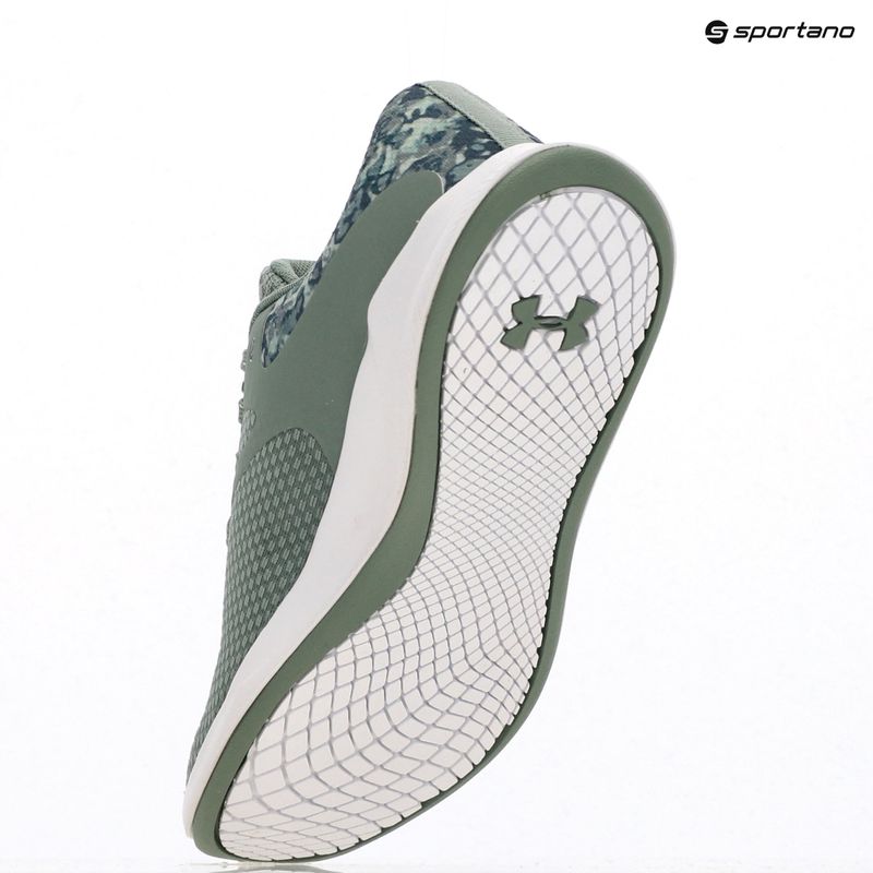 Dámské sportovní boty  Under Armour Charged Aurora 2+ silica green/white/metallic silica 15