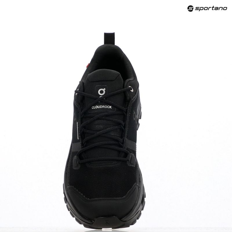 Pánské boty On Running Cloudrock Low Waterproof black/black 13