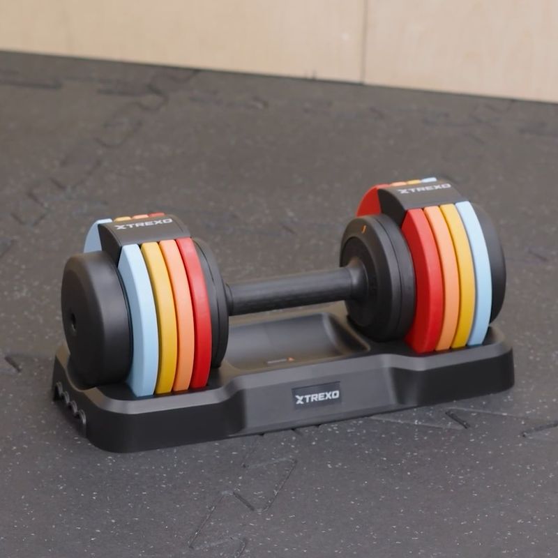 Nakládací činka TREXO 25 kg multicolor 12