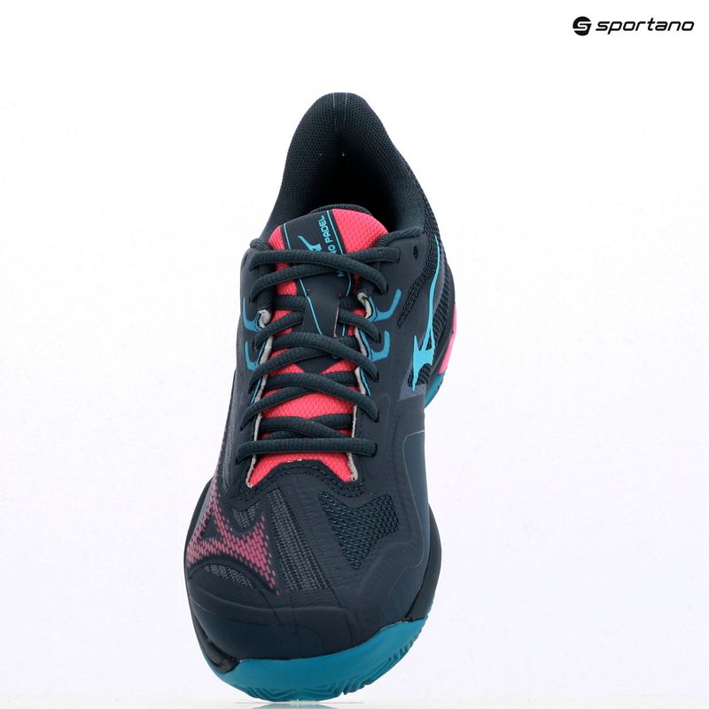 Dámské boty na padel  Mizuno Wave Exceed Light 2 Padel midnight navy/ fuchsia purple/ enamel blue 12