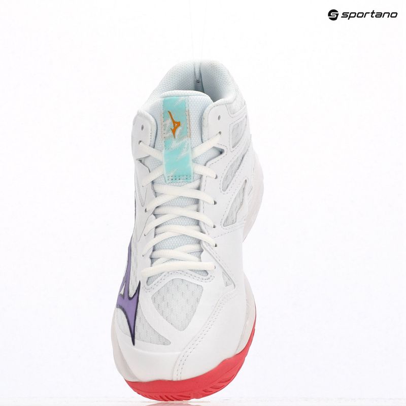 Dámské volejbalové boty Mizuno Thunder Blade Z Mid white/violet indigo/camelliaros 11