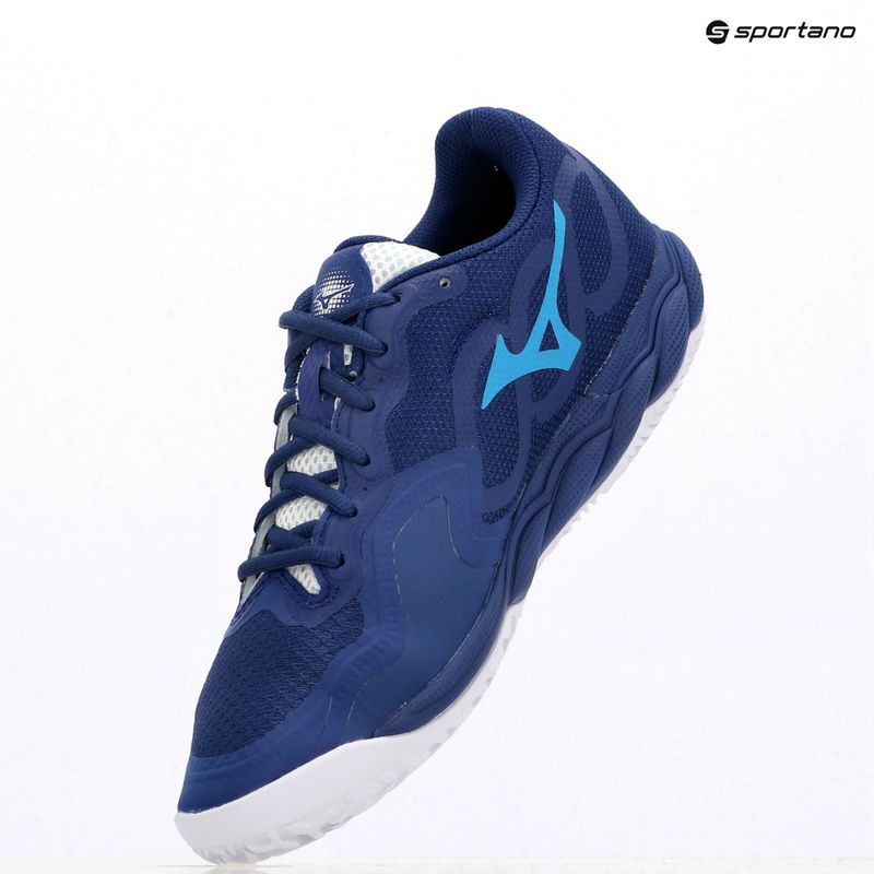 Pánské tenisové boty Mizuno Wave Enforce Court CC bellwether blue/ white/ fjord blue 9
