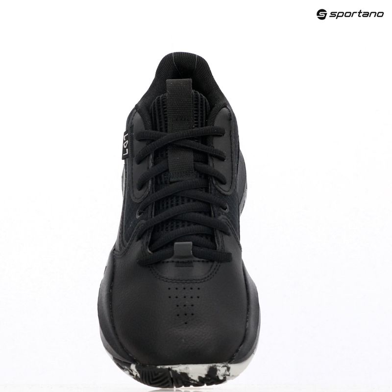 Dětské basketbalové boty Under Armour GS Lockdown 7 black/black/metallic silver 14