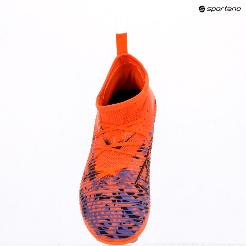 Dětské kopačky PUMA Future 8 Match Creativity FG/AG Jr orange poppy/puma black/dark amethyst 9