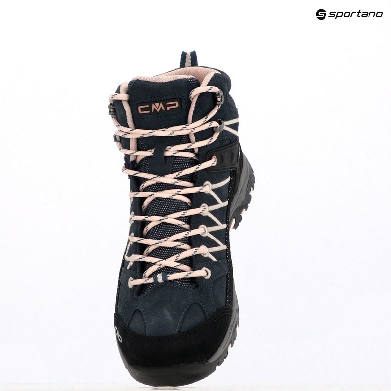 Juniorské trekové boty CMP Rigel Mid Wp asphalt/rose 12