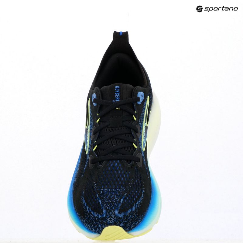 Pánské běžecké boty Brooks Glycerin 22 wide fit black/cobalt/neo yellow 15