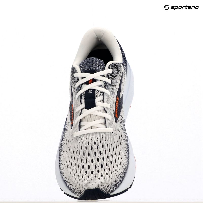 Pánské běžecké boty Brooks Ghost 16 white/peacoat/orange 10