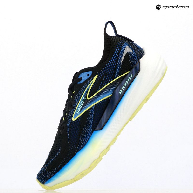 Pánské běžecké boty Brooks Glycerin GTS 22 black/cobalt/neo yellow 14