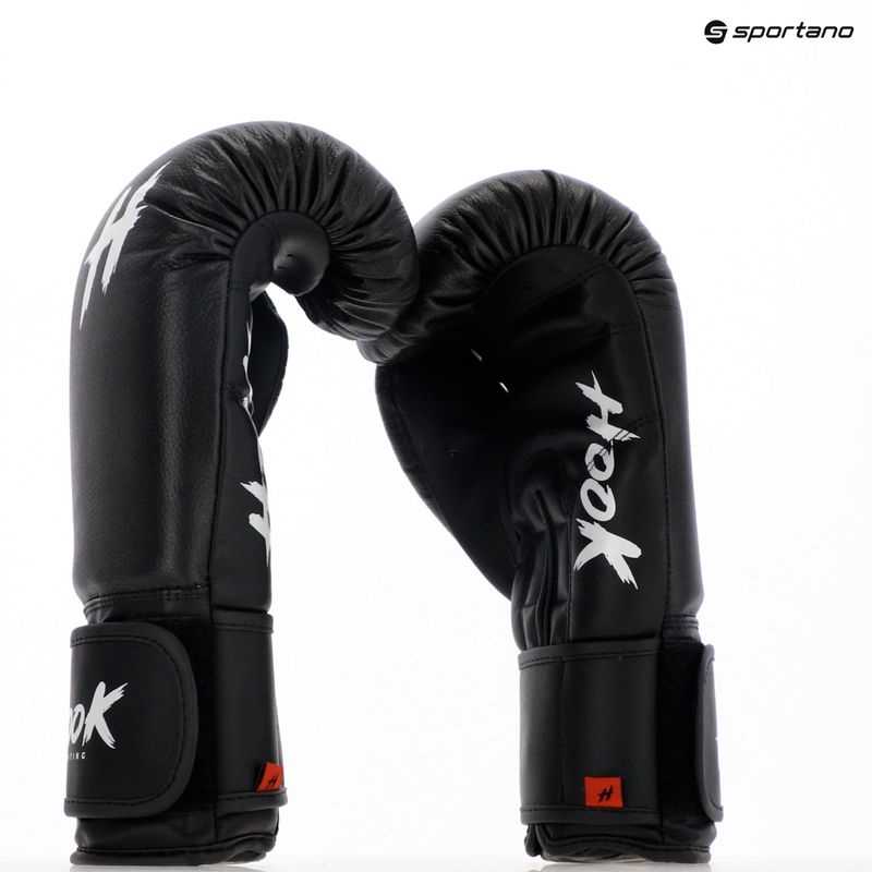 Kožené boxerské rukavice HOOK FIGHTING Ready to Fight black 8