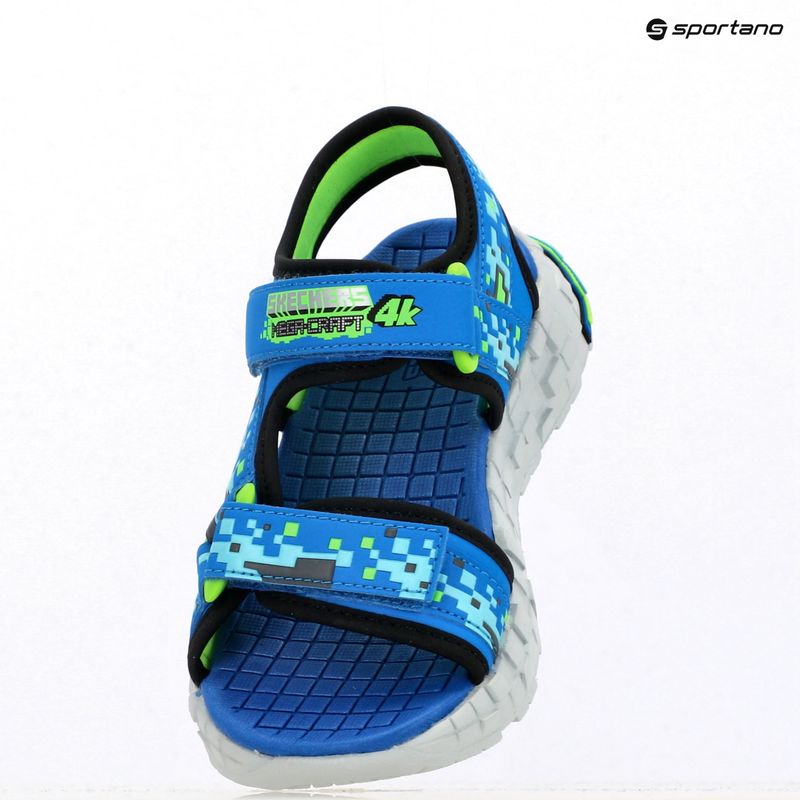 Dětské sandály SKECHERS Mega Splash black/blue/lime 9
