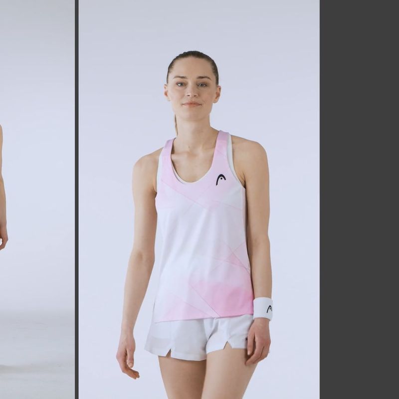 Dámské tenisové tílko HEAD Spirit Tank Top print vision w/alight lilac 5