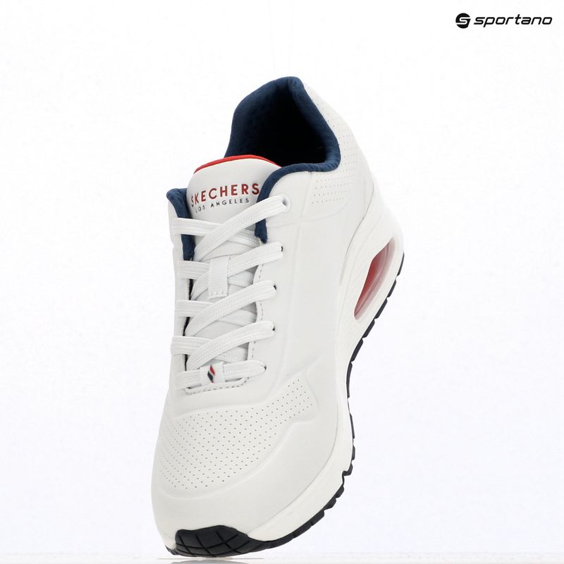 Dámské boty SKECHERS Uno Stand On Air white durabuck/navy/red trim/mesh 15