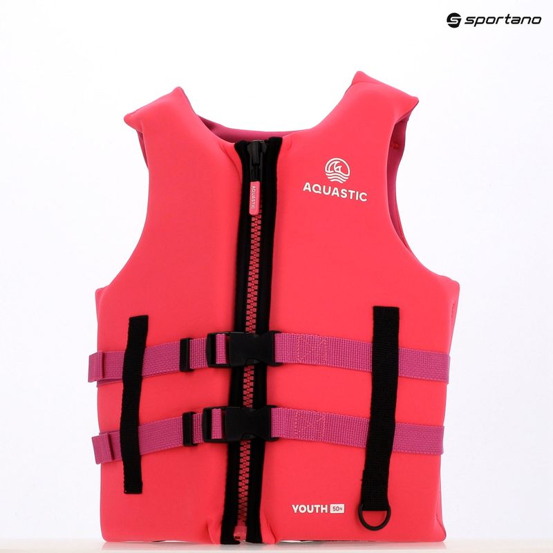 Dětská bezpečnostní vesta AQUASTIC Youth 50N pink 14