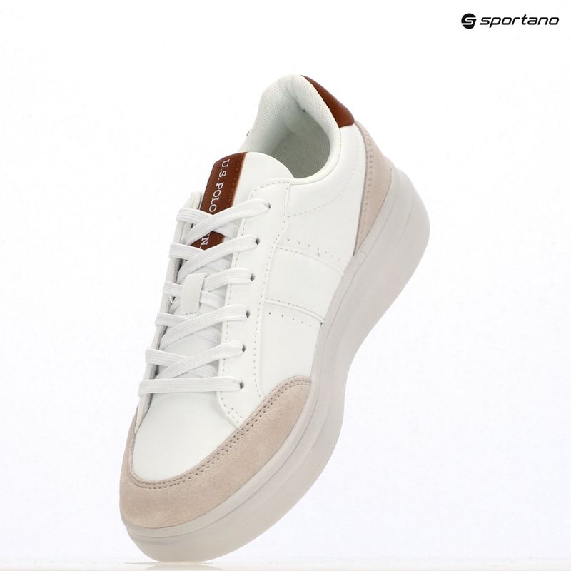 Pánské boty U.S. Polo Assn. CODY003B white/light brown 9
