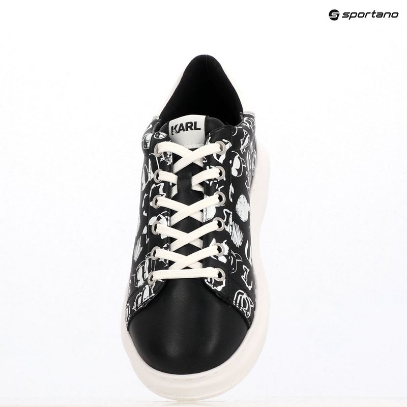 Dámské boty  KARL LAGERFELD Kapri Twin Nft Graffiti black/white leather 15