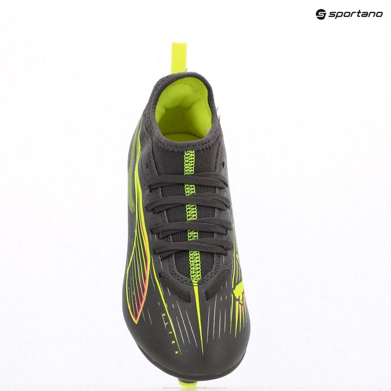Dětské kopačky PUMA Ultra 5 Match FG/AG Jr matte aged silver/yellow alert/puma aged silver 9