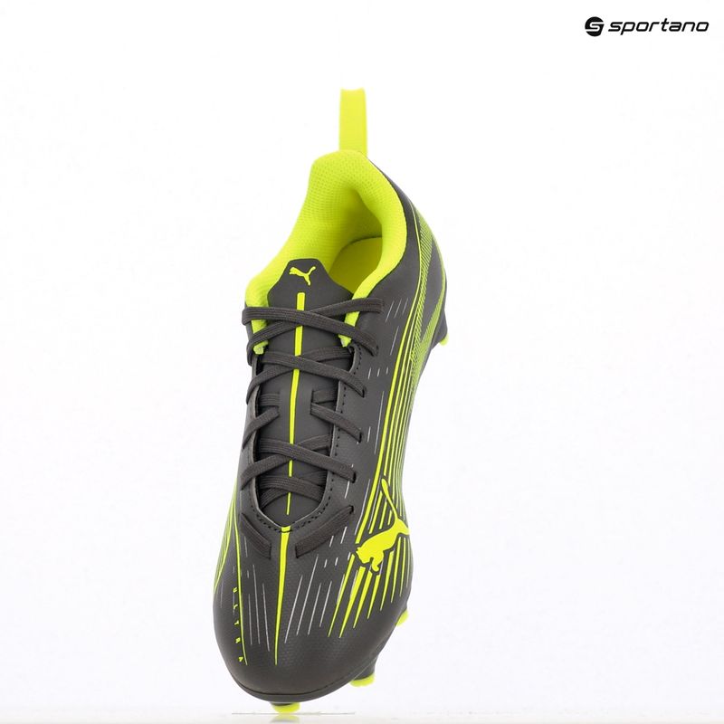 Dětské kopačky PUMA Ultra 5 Play FG/AG Jr matte aged silver/yellow alert/puma aged silver 9
