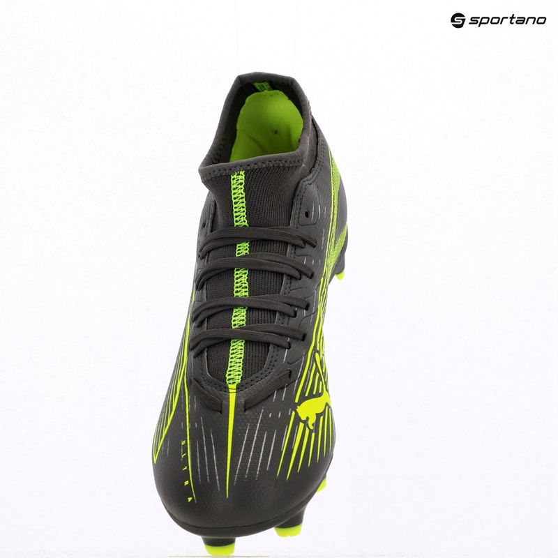Pánské kopačky PUMA Ultra 5 Play+ FG/AG matte aged silver/yellow alert/puma aged silver 9