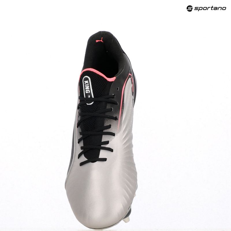 Pánské kopačky PUMA King Ultimate MxSG puma silver/puma black/sun struck/puma white 9