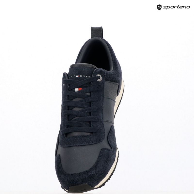 Pánské boty Tommy Hilfiger Iconic Leather Suede Mix Runner midnight 9