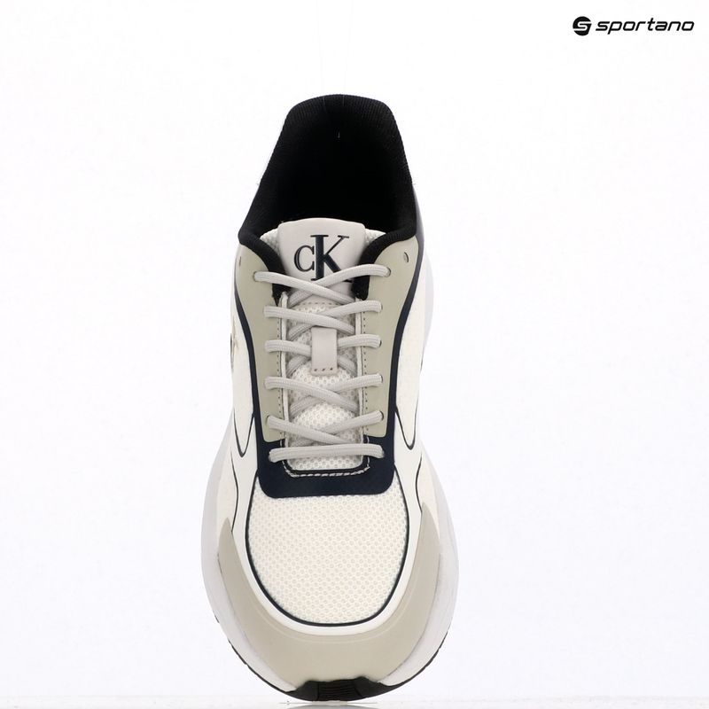 Dámské boty Calvin KleinYW0YW01887 Retro Tennis Knit Mg bright white/silver bich/navy 9