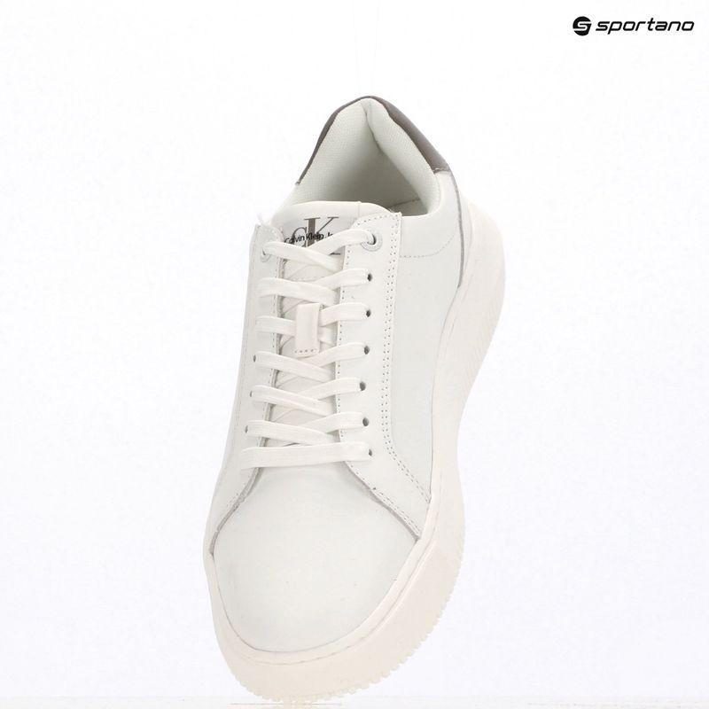Pánské boty Calvin Klein YM0YM00681 Chunky Cupsole Monologo Lth triple bright white/rock ridge 9