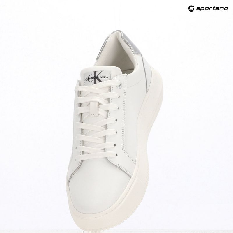 Dámské boty Calvin KleinYW0YW01224 Cupsole Mono Lth Wn white/silver 9
