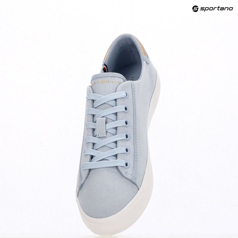 Dámské tenisky Tommy Hilfiger Vulc Canvas Lace Up breezy blue 9