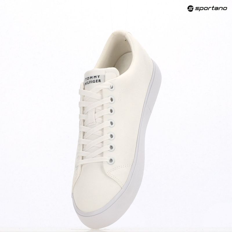 Pánské tenisky Tommy Hilfiger Th Hi Vulc Low Core Stripes Mesh YBS white 9