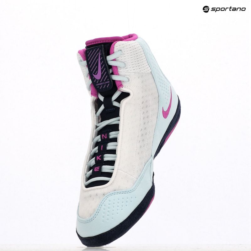 Zápasnická obuv Nike Inflict 4 bílá/hyper violet/lacier blue/obsidian 9