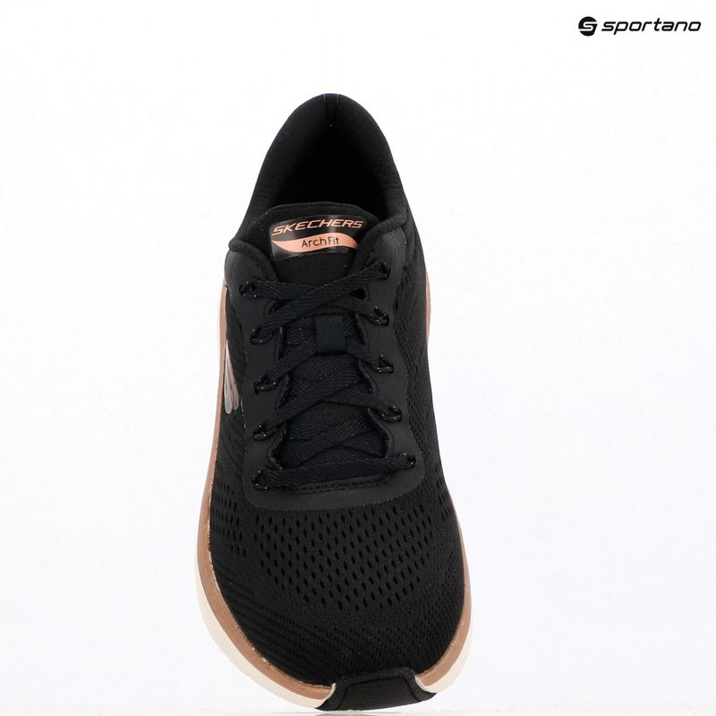 Dámské boty SKECHERS Arch Fit 2.0 Glow The Distance black/rose gold 9