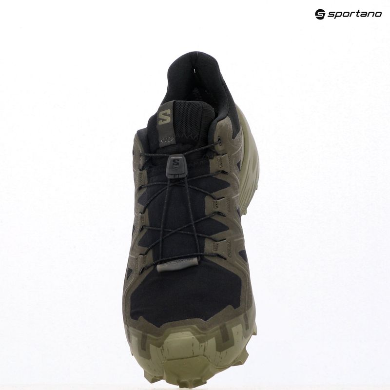 Pánské běžecké boty Salomon Speedcross 6 GTX black/peat/deep lichen green 12