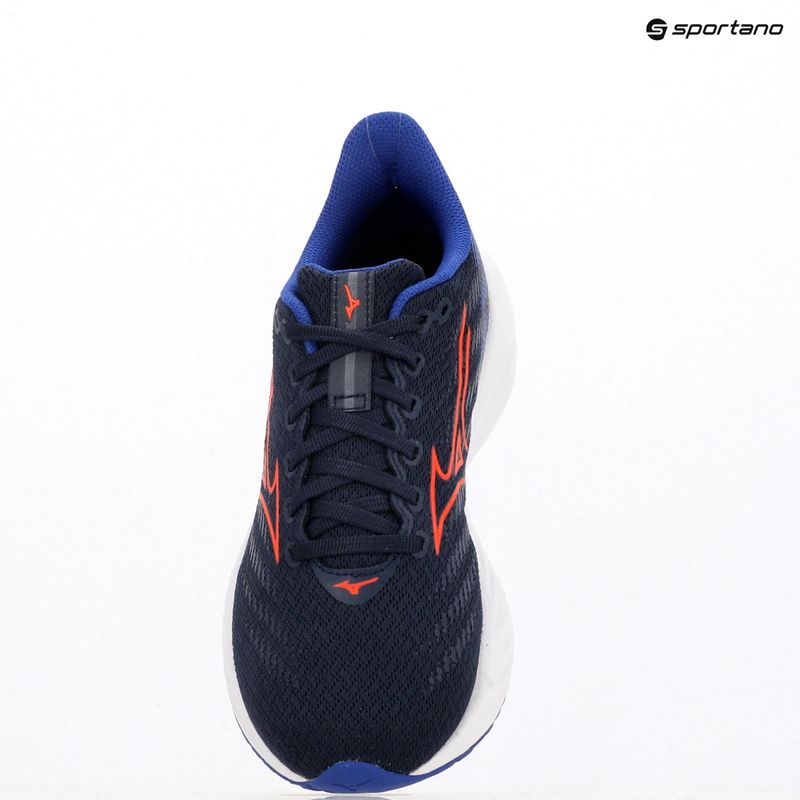Dětské běžecké boty Mizuno Enerzy Rider Jr peacoat/ignitionred/reflective blue 8
