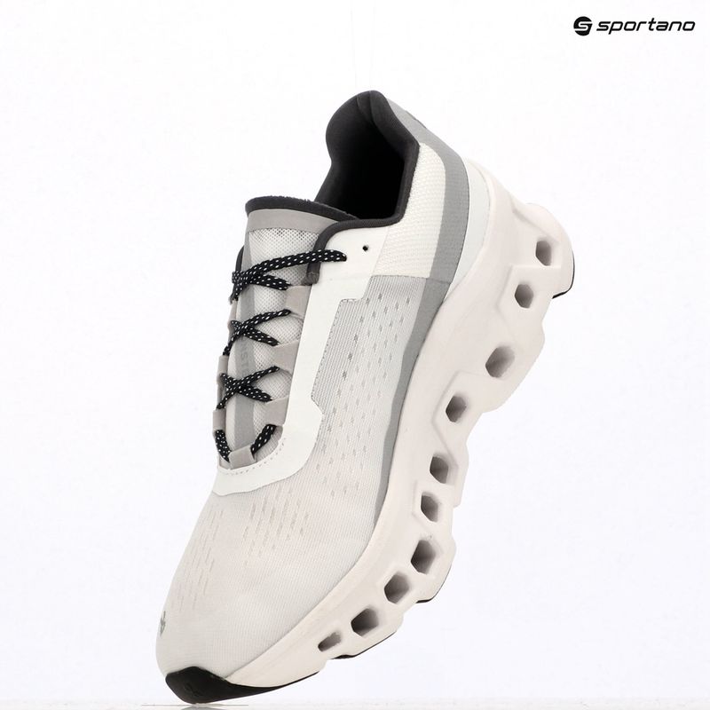 Pánské běžecké boty On Running Cloudmonster allwhite 9