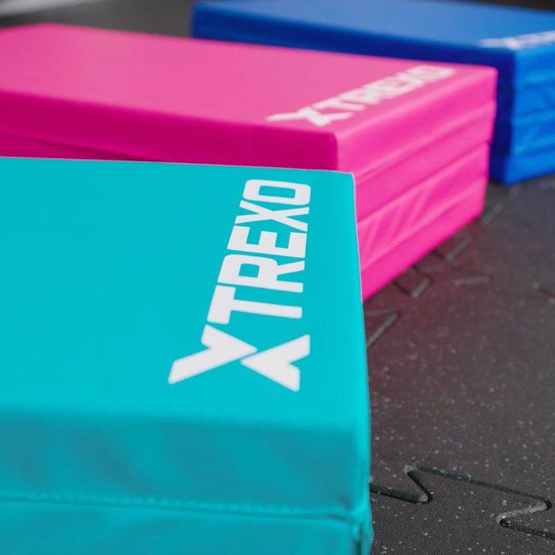 Skládací gymnastická matrace XTREXO 195 x 80 x 5 cm blue 15