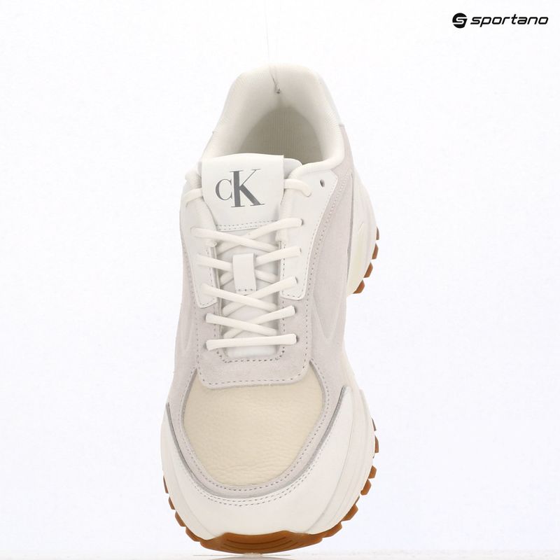 Pánské boty Calvin Klein YM0YM01289 Hike Runner HF Leather Mix bright white/creamy white/eggshell 9