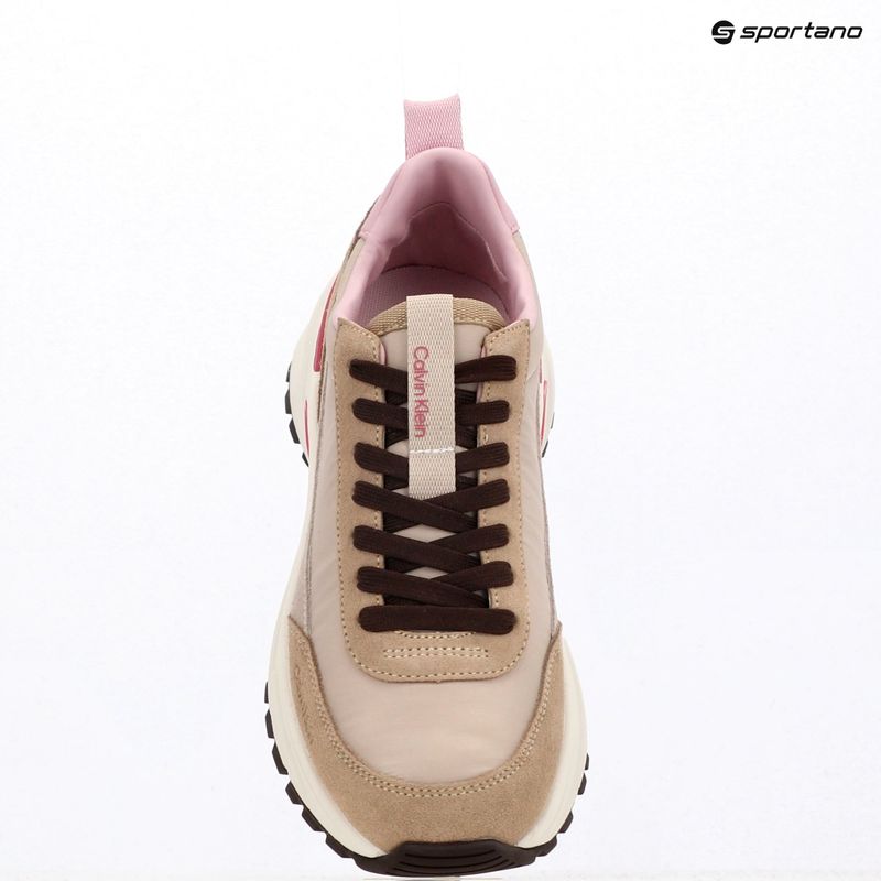 Dámské boty Calvin Klein YW0YW02075 Hike Runner MG Nylon Mix chateau/silver mink/pink 9