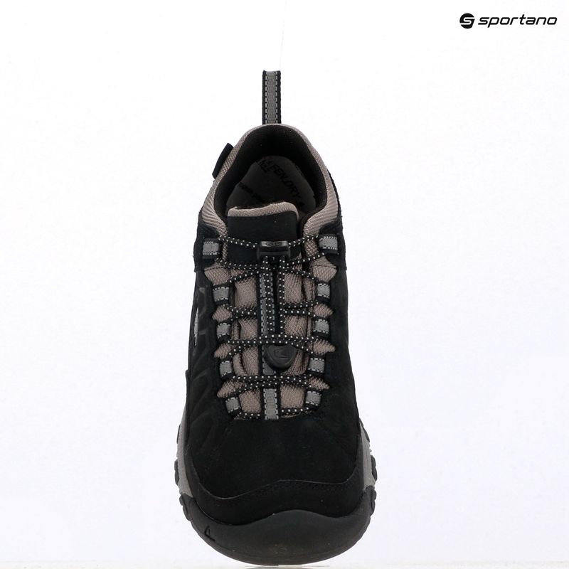 Dětské trekingové boty KEEN Targhee IV Low Waterproof black/steel grey 9