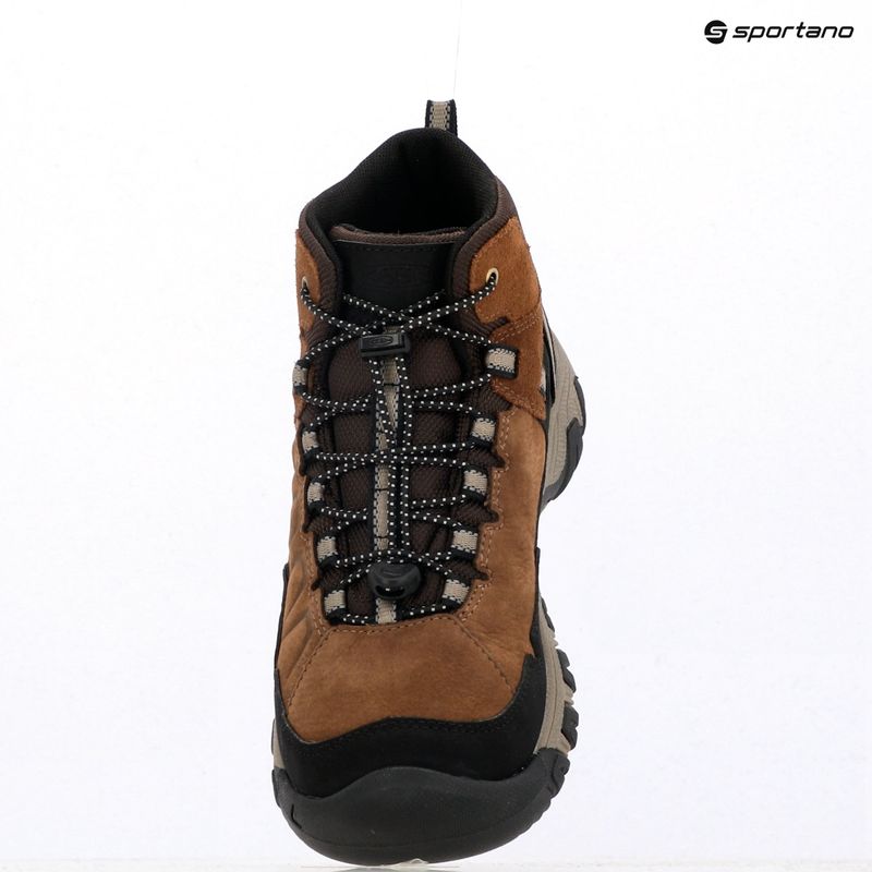 Dětské trekingové boty KEEN Targhee IV Mid Waterproof bison/brindle 12