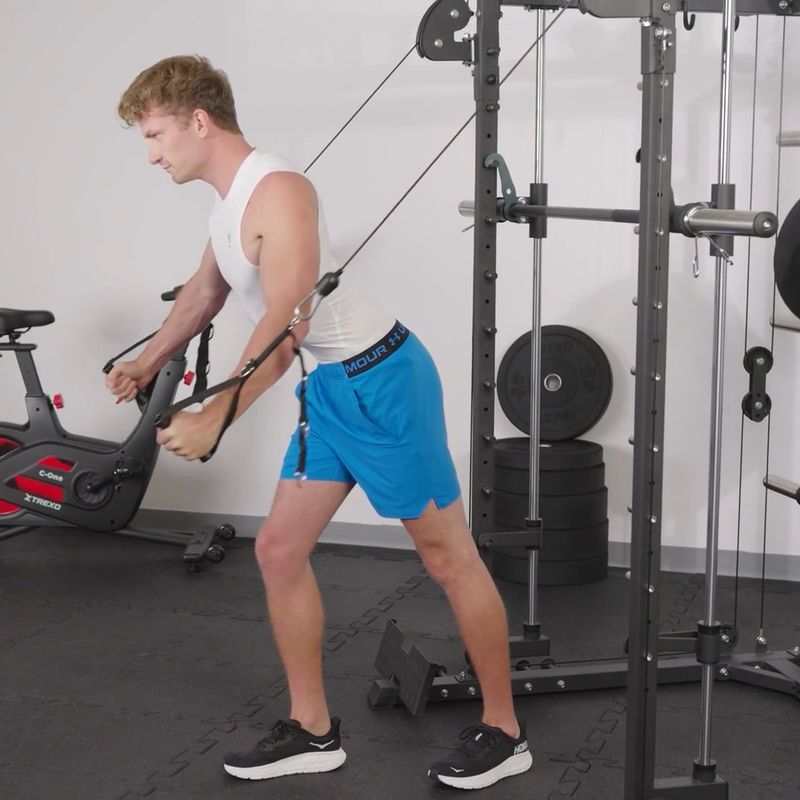 Posilovací věž s kladkou XTREXO Hector Commercial black 18