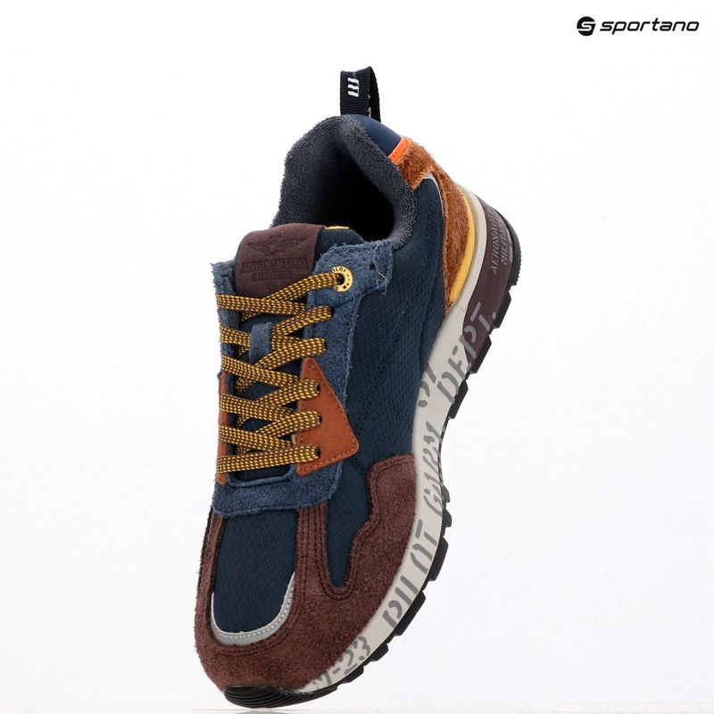 Pánské boty Aeronautica Militare 252SC0276UCT03546 multicolor navy blue/burnt brown/burgundy 8