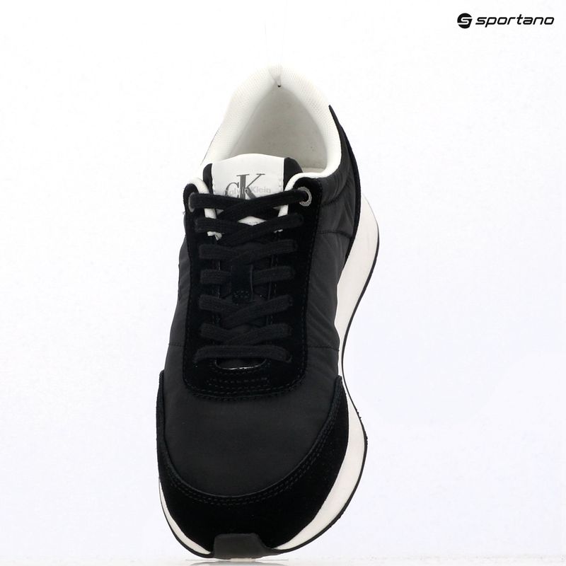 Dámské boty Calvin Klein YW0YW01990 Retro Runner Lace Up Nylon MG black/bright white 9