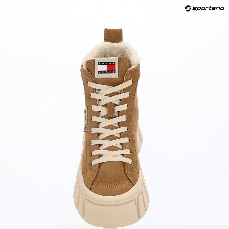 Dámské boty Tommy Jeans Vulc Flatform Suede Wl bronze twist 9