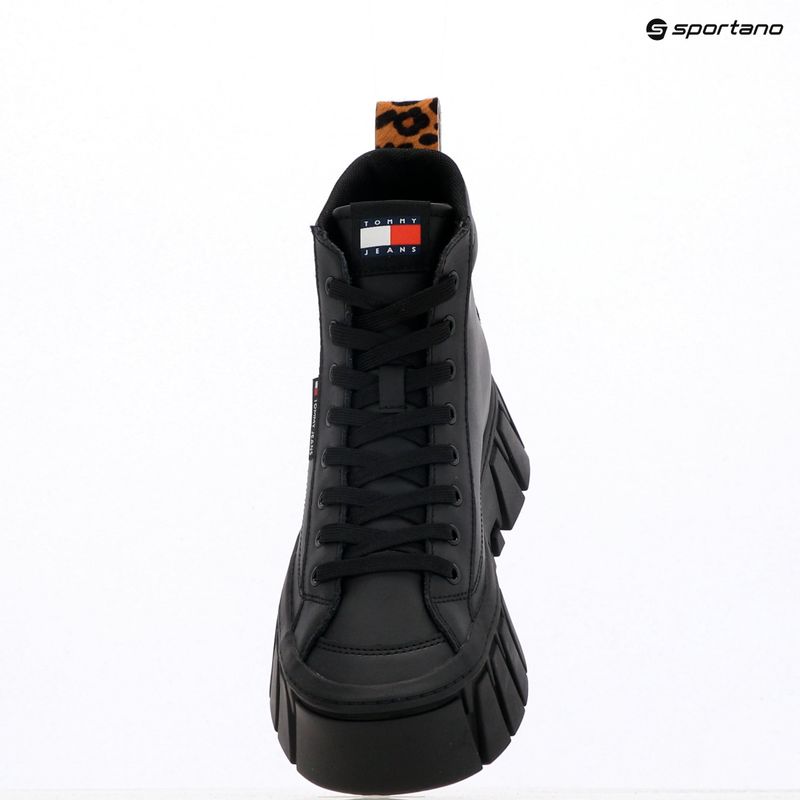 Dámské boty Tommy Jeans Vulc Flatform Leopard black 9