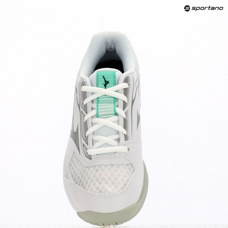 Dětské volejbalové boty Mizuno Cyclone Speed 5 white/black/frozen emerald 13